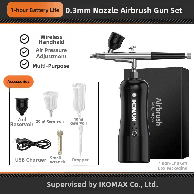 Cosmax ηλεκτρικό αερογραφικό στυλό με επαναφορτιζόμενη μπαταρία λιθίου, 8V, για χρωμάτισμα φιγούρων και μανικιούρ