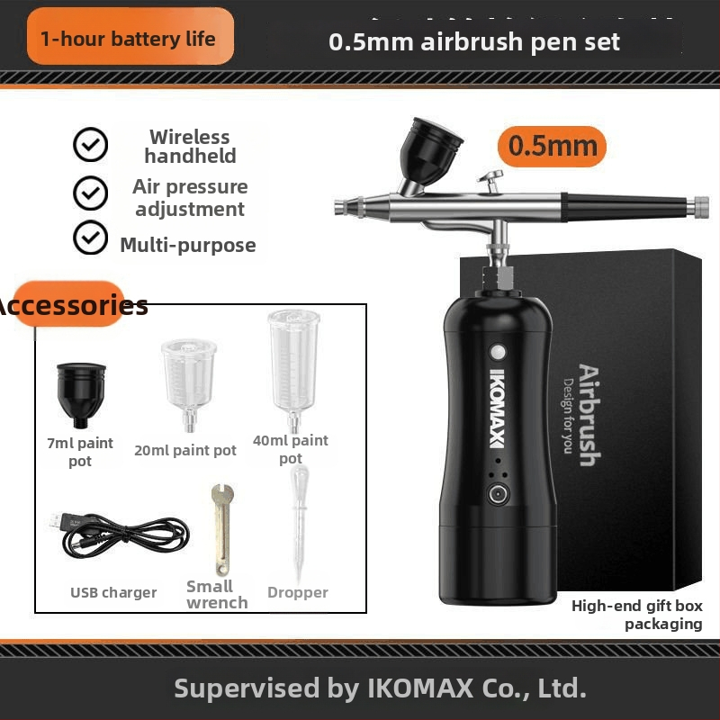 Cosmax ηλεκτρικό αερογραφικό στυλό με επαναφορτιζόμενη μπαταρία λιθίου, 8V, για χρωμάτισμα φιγούρων και μανικιούρ