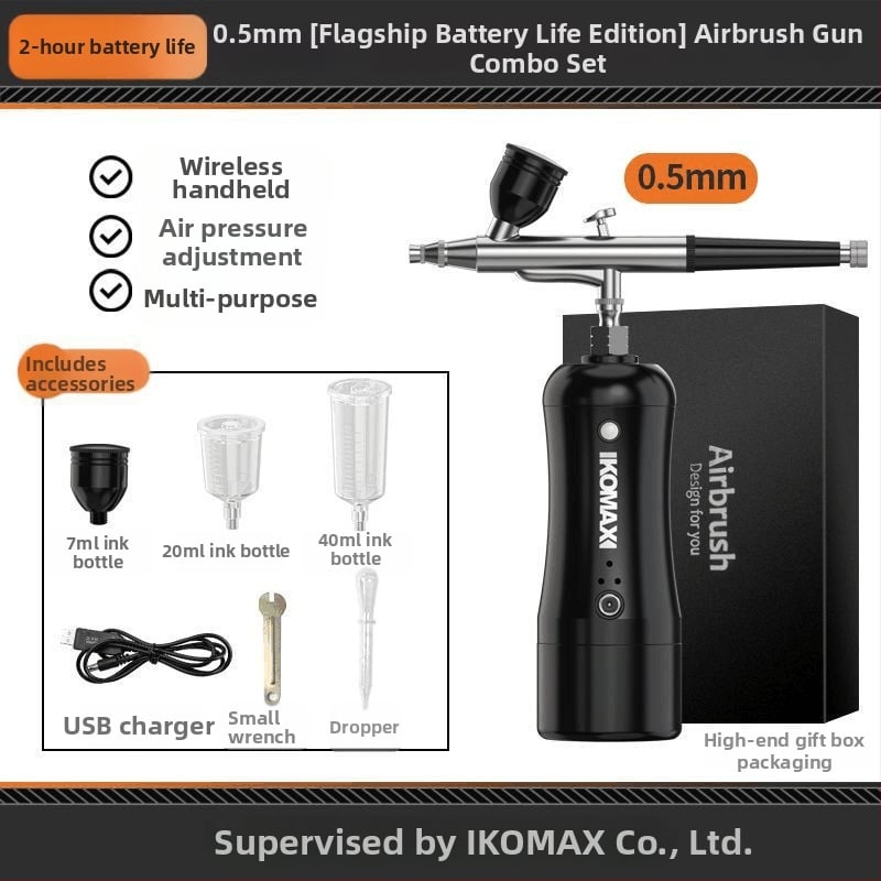 Cosmax ηλεκτρικό αερογραφικό στυλό με επαναφορτιζόμενη μπαταρία λιθίου, 8V, για χρωμάτισμα φιγούρων και μανικιούρ