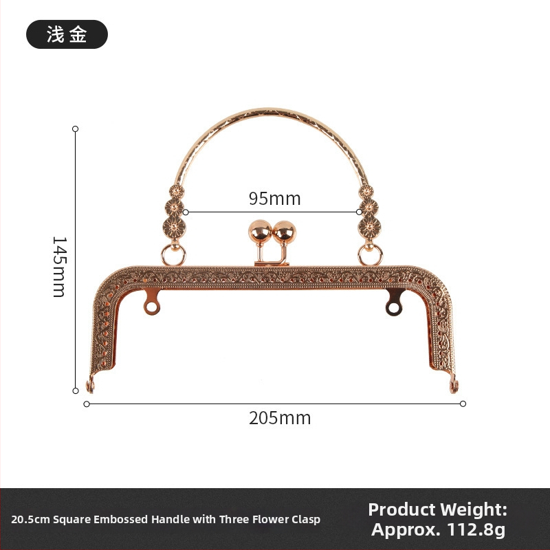 Yl kovové doplnky na tašky zo zinkovej zliatiny – geometrický vzor, odolné proti otrasom