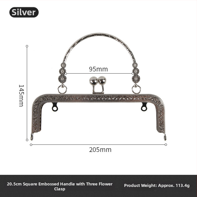 Yl kovové doplnky na tašky zo zinkovej zliatiny – geometrický vzor, odolné proti otrasom