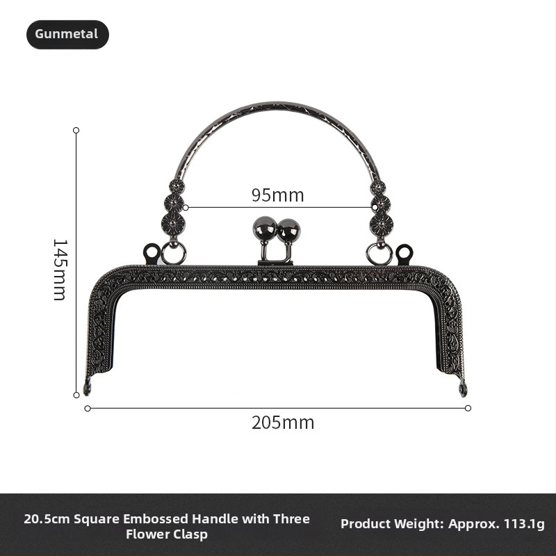 Yl kovové doplnky na tašky zo zinkovej zliatiny – geometrický vzor, odolné proti otrasom