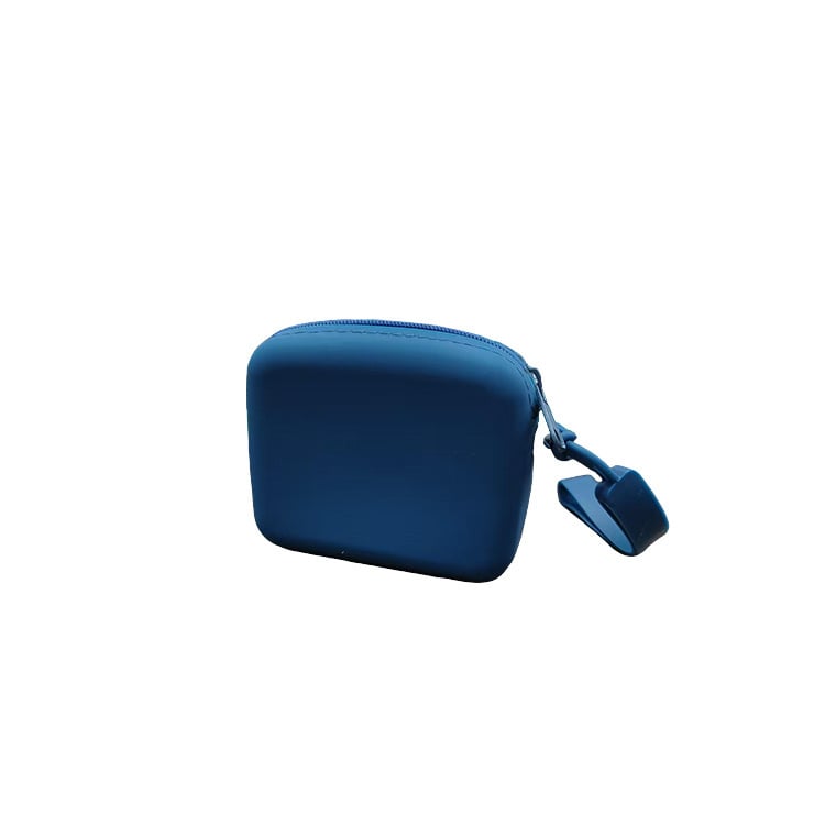 Portofel din silicon, geantă mini pentru monede, culoare solidă, stil urban minimalist, unisex, depozitare rezistentă la apă