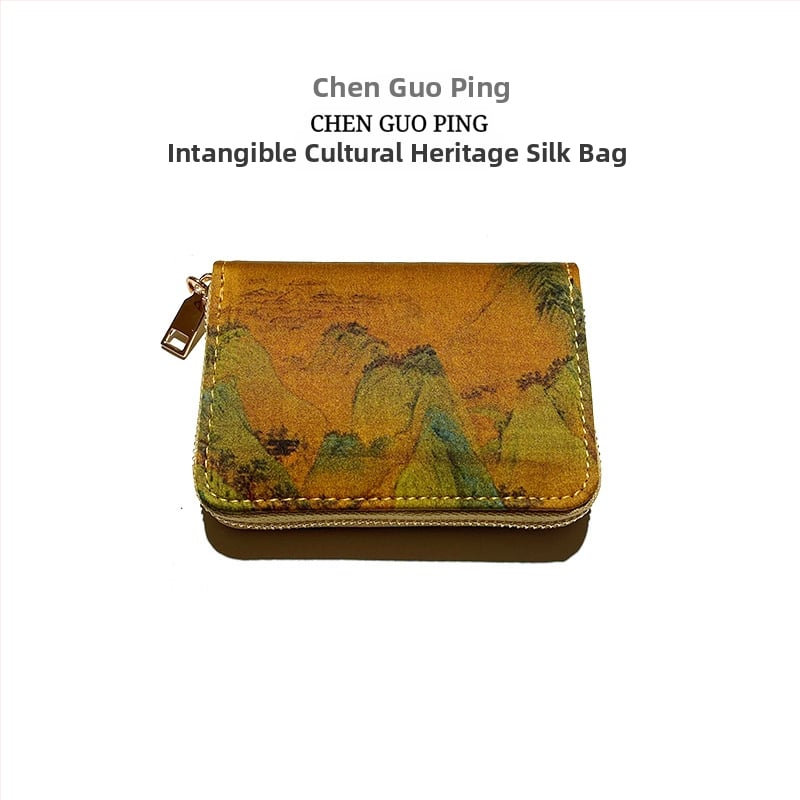 Šilko brokato monetų piniginė – Gyvūnų raštas, Naujasis nacionalinis stilius, Unisex, Chen Guoping