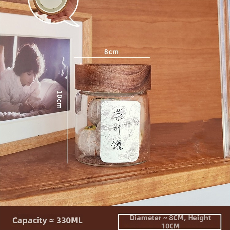 Recipient din sticlă borosilicat pentru ceai, gură filetată, etanș, de calitate alimentară