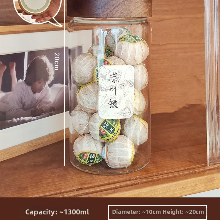 Recipient din sticlă borosilicat pentru ceai, gură filetată, etanș, de calitate alimentară