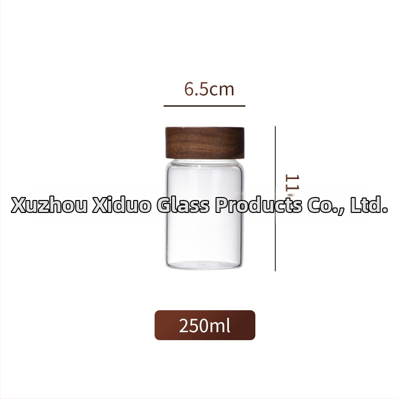 Recipient din sticlă borosilicat pentru ceai, gură filetată, etanș, de calitate alimentară