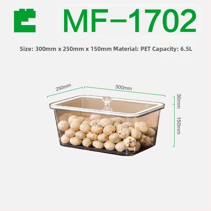 Κουτί αποθήκευσης με καπάκι (PET πλαστικό; ανθεκτικό στην υγρασία; προσαρμόσιμος; τυπωμένο λογότυπο)