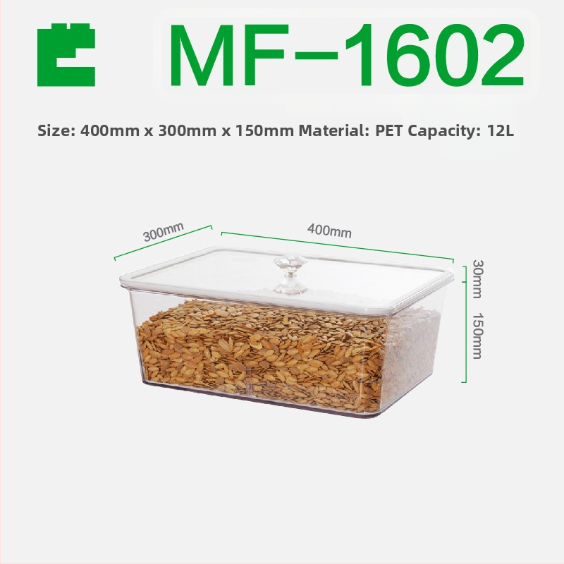 Κουτί αποθήκευσης με καπάκι (PET πλαστικό; ανθεκτικό στην υγρασία; προσαρμόσιμος; τυπωμένο λογότυπο)