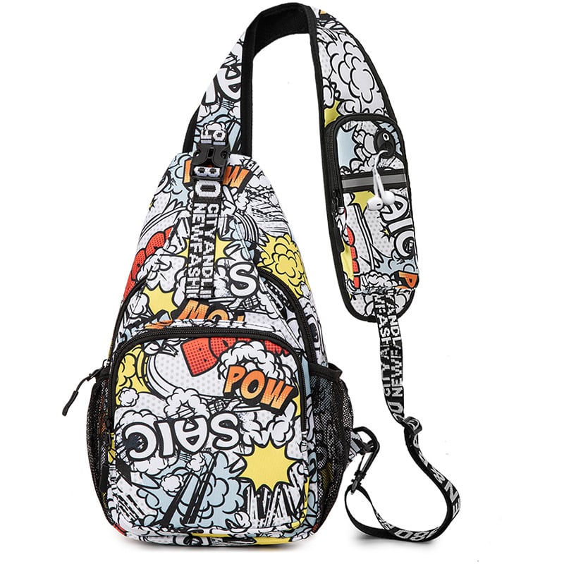 Vigoni férfi mellkas táska, Oxford anyag, utcai stílus, lélegző, vízálló, ultrakönnyű, antibakteriális, poliészter bélés