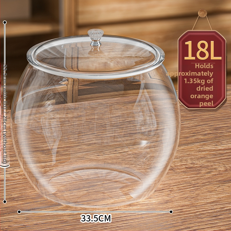 Recipient rotund din plastic sigilat pentru cereale și alimente uscate, de calitate alimentară, rezistent la umezeală, întărit, 5 L sau mai mult