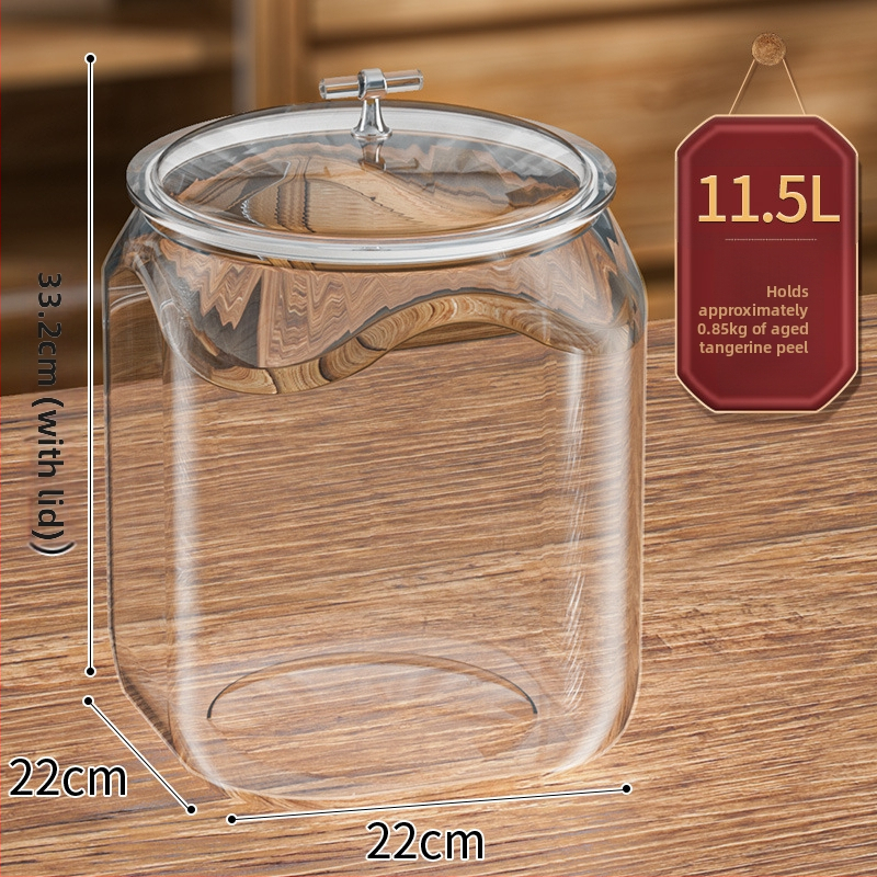 Recipient rotund din plastic sigilat pentru cereale și alimente uscate, de calitate alimentară, rezistent la umezeală, întărit, 5 L sau mai mult