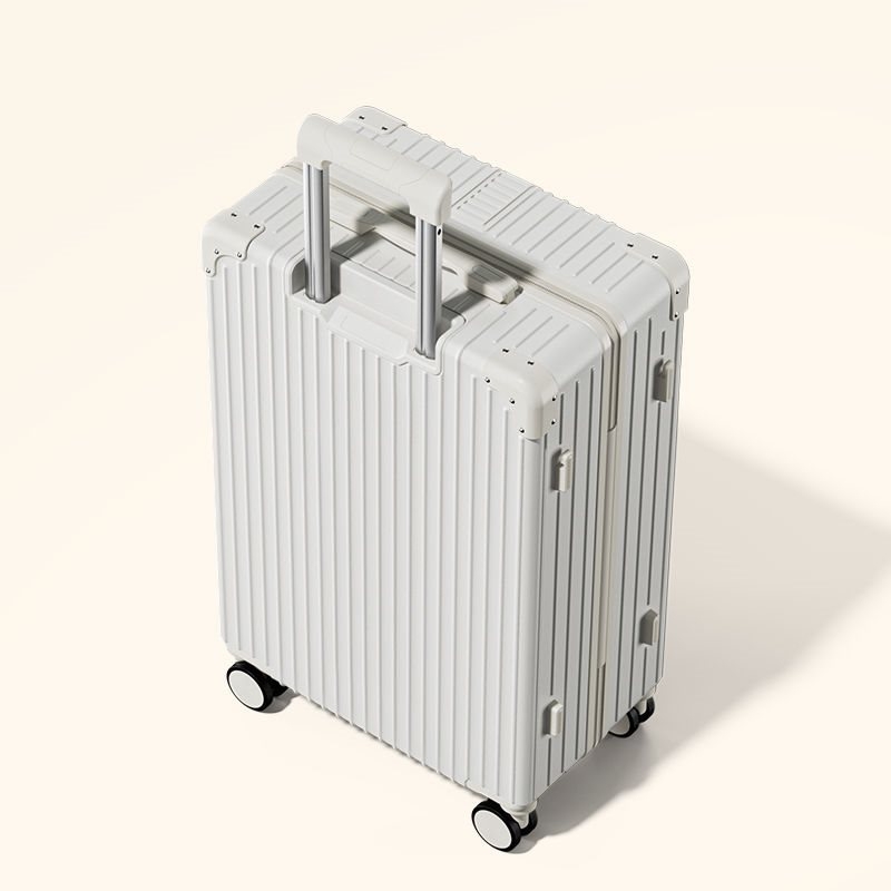 Uniszex ABS bőrönd univerzális kerekekkel, cipzárral nyíló, 2 kg súlyú, szabványos kombinációs zár a szabadidős utazásokhoz.