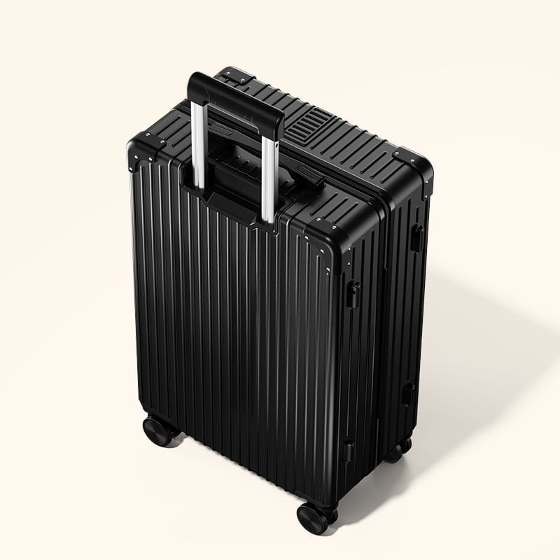 Uniszex ABS bőrönd univerzális kerekekkel, cipzárral nyíló, 2 kg súlyú, szabványos kombinációs zár a szabadidős utazásokhoz.