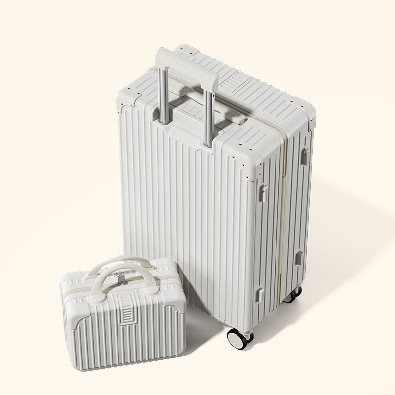 Uniszex ABS bőrönd univerzális kerekekkel, cipzárral nyíló, 2 kg súlyú, szabványos kombinációs zár a szabadidős utazásokhoz.