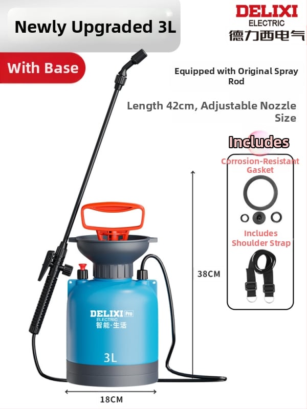 Пръскачка, пластмасов комплект от три части, код на продукта Dlx-pqw5