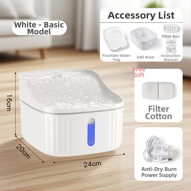 Διανομέας νερού κατοικιδίων, μάρκα TALLFLY, μοντέλο OP-1002, κατάλληλο για σκύλους και γάτες, αποσπώμενος, βάρος 0,65 kg