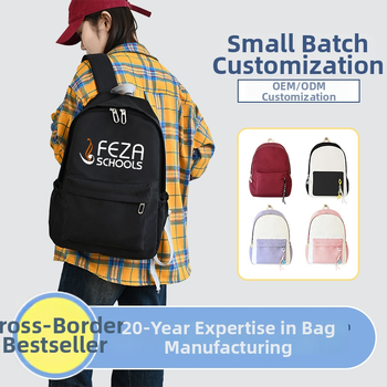 Školski ruksak s prilagođenim logom, kapacitet 20–35L, vodootporan, kompatibilan s 14-inčnim laptopom, materijal: kompozitno platno