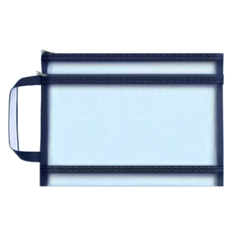 Kétrétegű nylonhálós cipzáros táska műalkotások kiállítására és puzzle-tárolásra