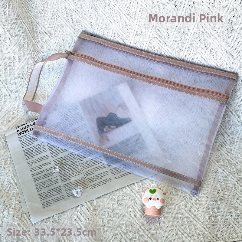 Kétrétegű nylonhálós cipzáros táska műalkotások kiállítására és puzzle-tárolásra