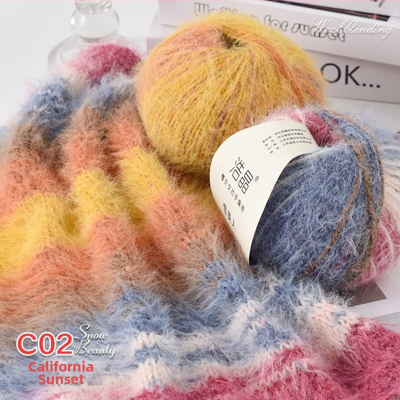 Μικτό νήμα μαλλιού, νήμα σε μπάλες, για ύφανση, Προέλευση: Κίνα