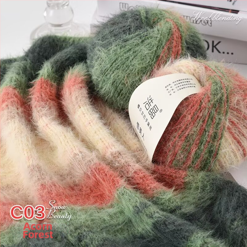 Μικτό νήμα μαλλιού, νήμα σε μπάλες, για ύφανση, Προέλευση: Κίνα