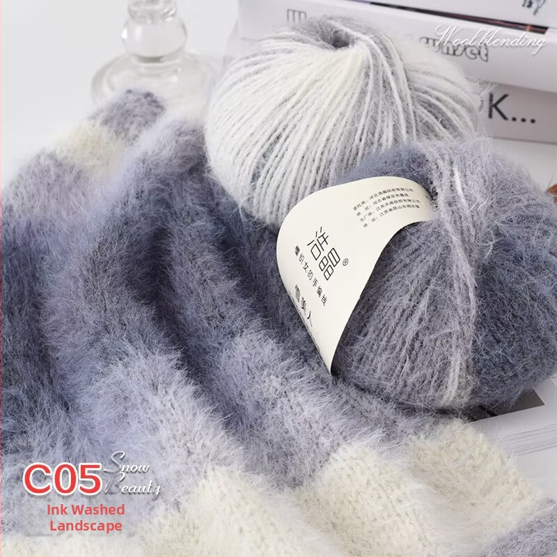 Μικτό νήμα μαλλιού, νήμα σε μπάλες, για ύφανση, Προέλευση: Κίνα