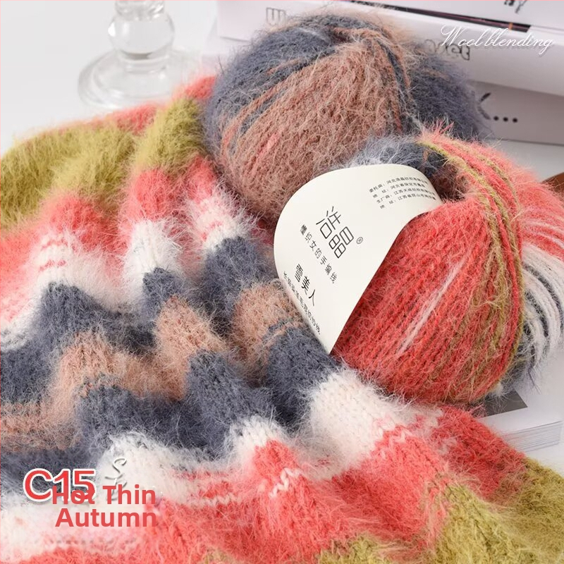 Μικτό νήμα μαλλιού, νήμα σε μπάλες, για ύφανση, Προέλευση: Κίνα