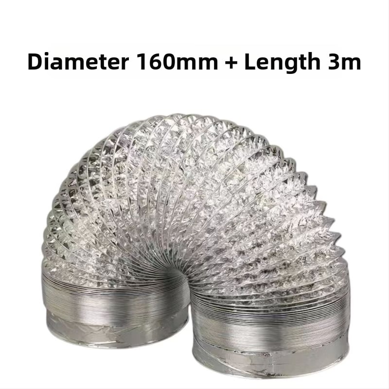 Кухненски тръбопровод за изпускане на въздуха от аспиратор – универсален, алуминиево фолио, дебелостен тръбопровод, изход за въздух (Модел: Other; Инсталация: консултация с обслужване на клиенти; Размери: консултация; Нетно тегло: консултация)