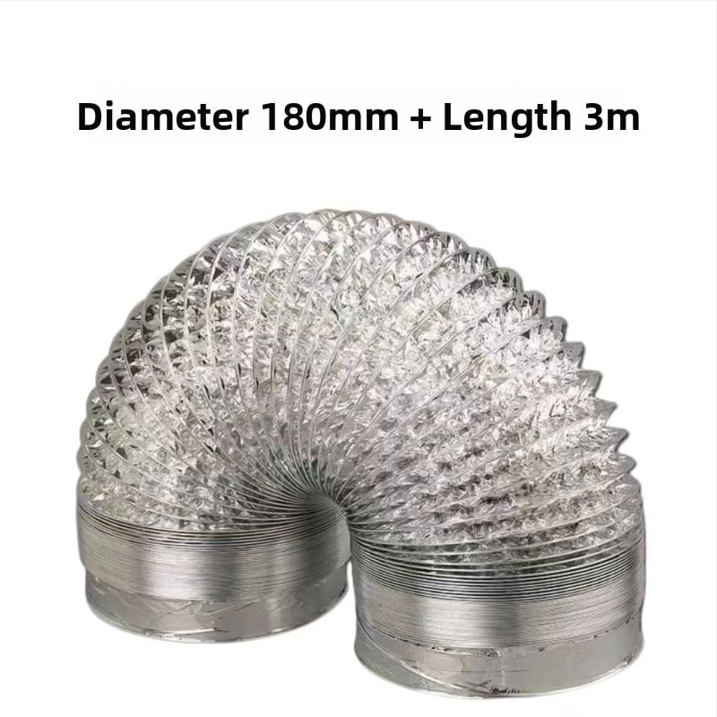 Кухненски тръбопровод за изпускане на въздуха от аспиратор – универсален, алуминиево фолио, дебелостен тръбопровод, изход за въздух (Модел: Other; Инсталация: консултация с обслужване на клиенти; Размери: консултация; Нетно тегло: консултация)