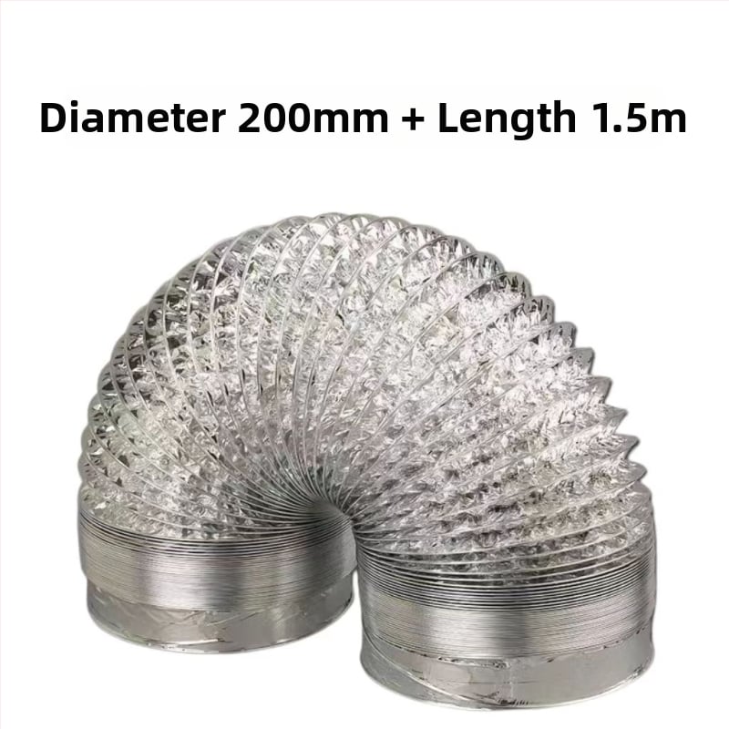 Кухненски тръбопровод за изпускане на въздуха от аспиратор – универсален, алуминиево фолио, дебелостен тръбопровод, изход за въздух (Модел: Other; Инсталация: консултация с обслужване на клиенти; Размери: консултация; Нетно тегло: консултация)