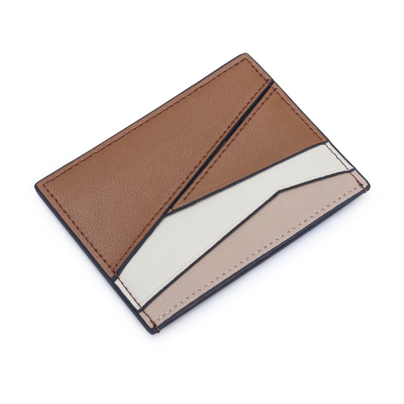 Odinis mini kortelių dėklas su kortelių kišenėmis, ID kišene ir monetų kišene — unisex, miesto minimalistinis stilius