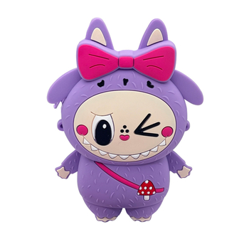 Silikoninė monetų piniginė per petį, anime raštas, gatvės stilius, unisex, atspari vandeniui ir dėvėjimuisi