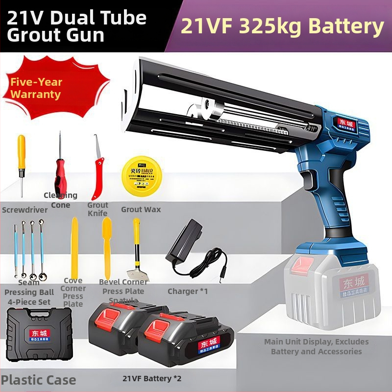 Pistol de etanșare a rosturilor pentru plăci, complet automat, cu baterie litiu, design cu două conducte