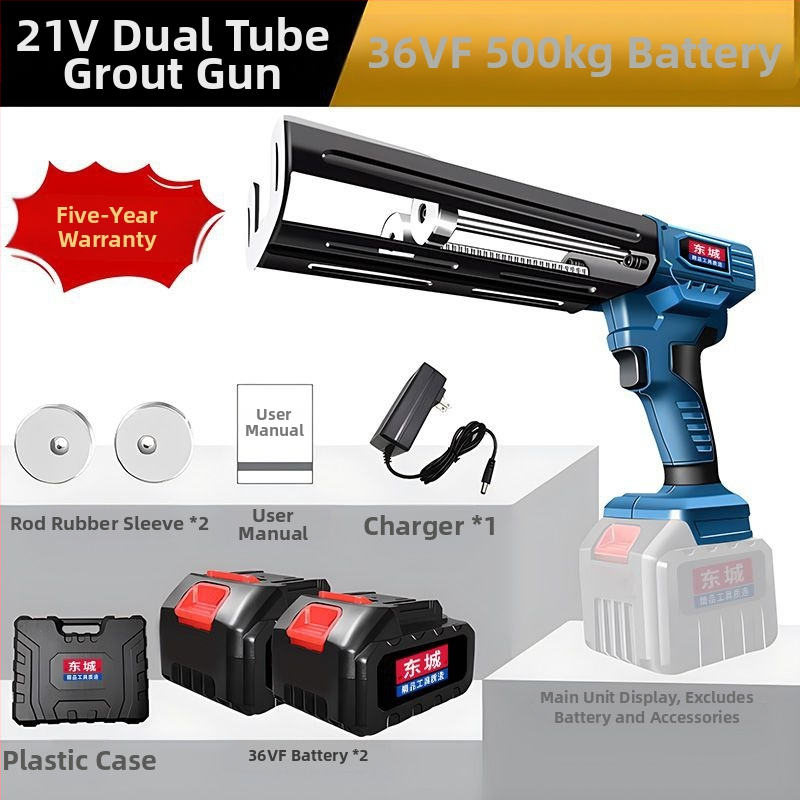 Pistol de etanșare a rosturilor pentru plăci, complet automat, cu baterie litiu, design cu două conducte