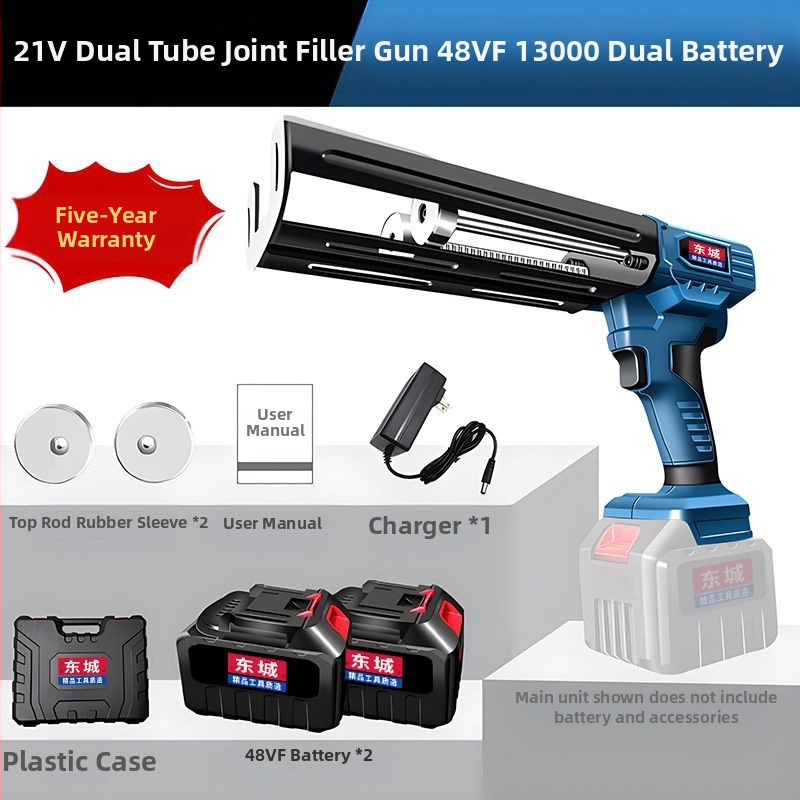 Pistol de etanșare a rosturilor pentru plăci, complet automat, cu baterie litiu, design cu două conducte