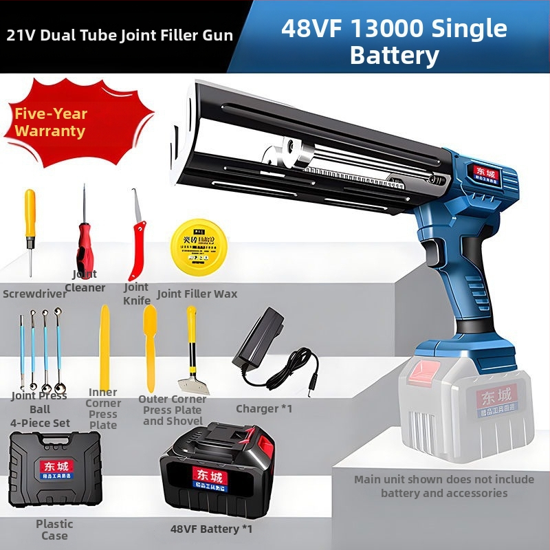 Pistol de etanșare a rosturilor pentru plăci, complet automat, cu baterie litiu, design cu două conducte