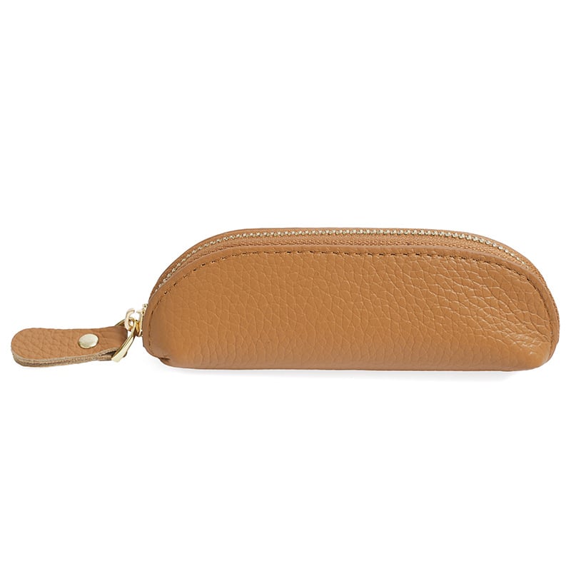 Maža monetų piniginė – tikra oda, universalus, vienos spalvos dizainas, poliesterio įdėklas, anti-vagystės stilius su šepetėlių efektu