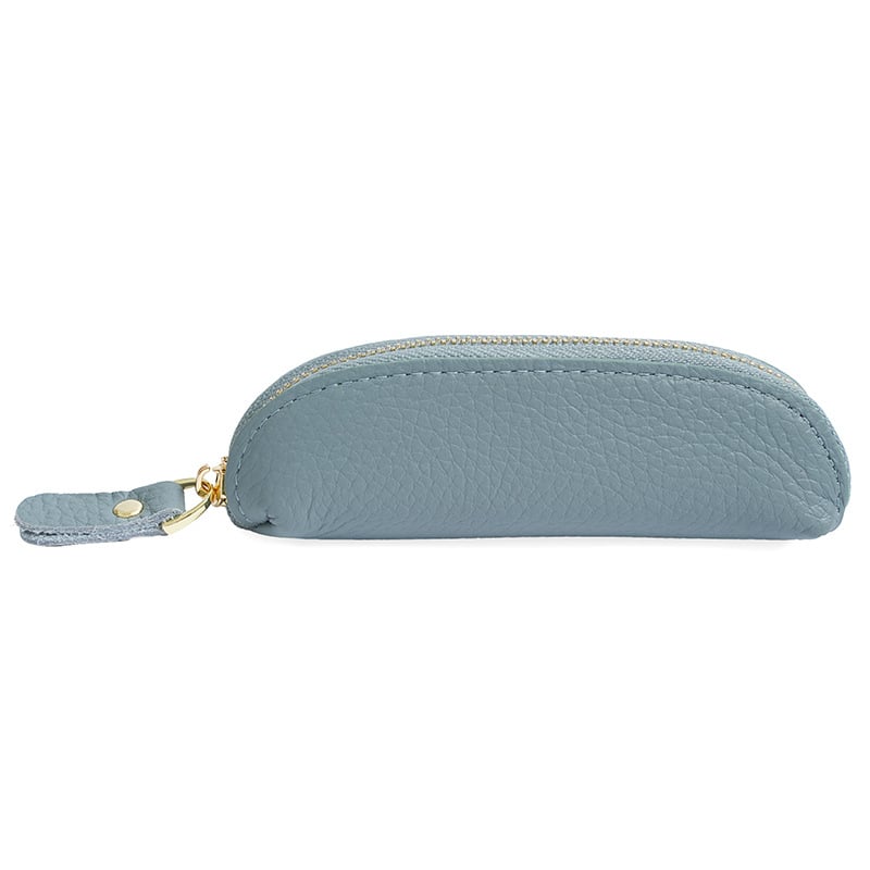 Maža monetų piniginė – tikra oda, universalus, vienos spalvos dizainas, poliesterio įdėklas, anti-vagystės stilius su šepetėlių efektu