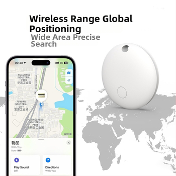 Локатор за проследяване на предмети за iOS и Android с двойна система, универсален локатор за изгубени вещи (батерия 220 мАч; безжична дистанция 20 м; тегло 7 g; материал PC)