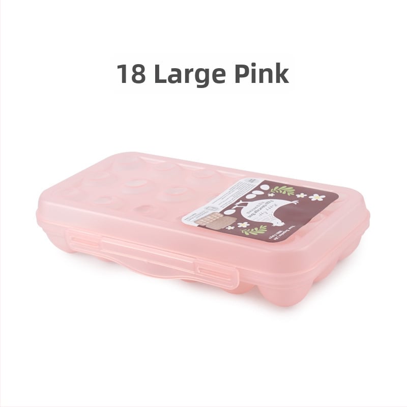 Cutie de depozitare a ouălor pentru camping cu sertar glisant – portabilă, menține prospețimea, etanșă, plastic alimentar