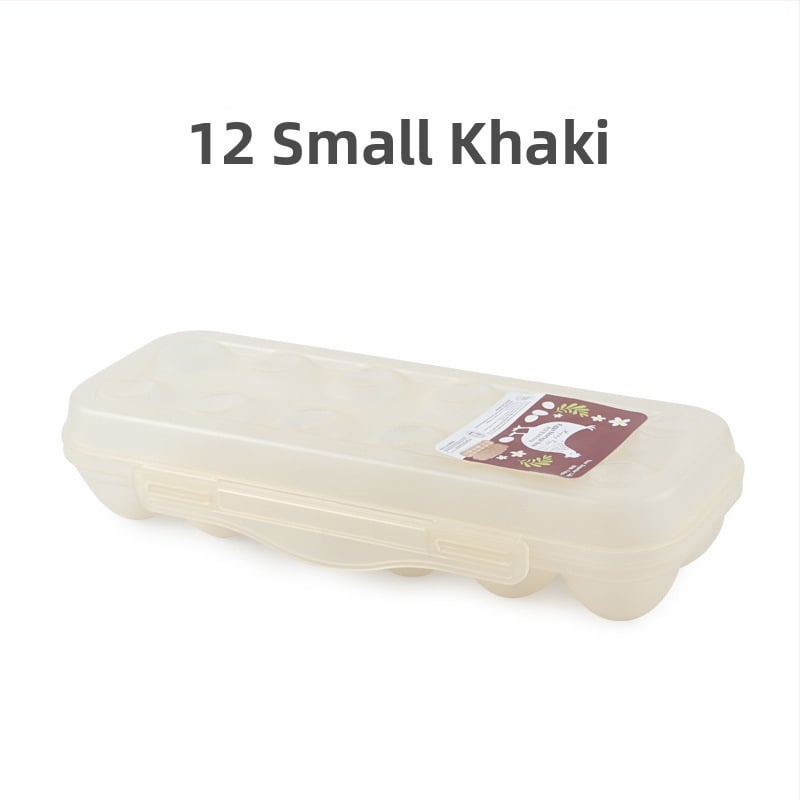 Cutie de depozitare a ouălor pentru camping cu sertar glisant – portabilă, menține prospețimea, etanșă, plastic alimentar