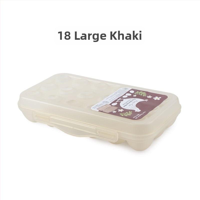 Cutie de depozitare a ouălor pentru camping cu sertar glisant – portabilă, menține prospețimea, etanșă, plastic alimentar