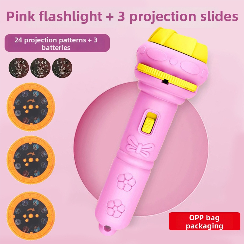 Παιδικό προβολικό φως-παιχνίδι με λάμψη και εκπαιδευτική λειτουργία, προβολέας με κινούμενα σχέδια (πλαστική κατασκευή; 4–6 ετών; λάμψη; εκπαιδευτικό)