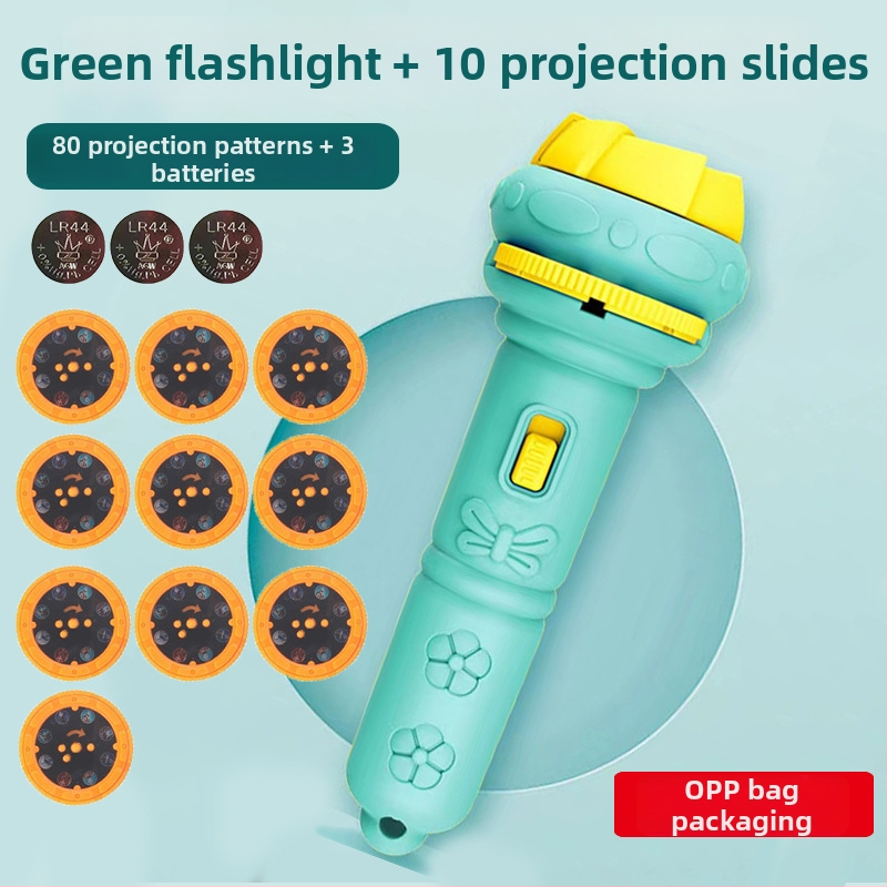 Παιδικό προβολικό φως-παιχνίδι με λάμψη και εκπαιδευτική λειτουργία, προβολέας με κινούμενα σχέδια (πλαστική κατασκευή; 4–6 ετών; λάμψη; εκπαιδευτικό)