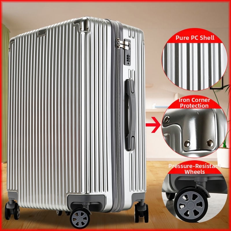 Uniszex ABS+PC koffert TSA kombinációs zárakkal, 5 kg, univerzális kerekek, poliészter bélés, üzleti utazásokhoz