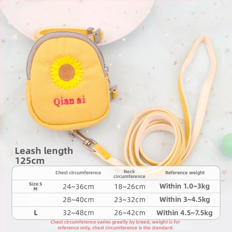 Котешки повод с регулируем разтягащ се механизъм, полиестерно въже, за котки