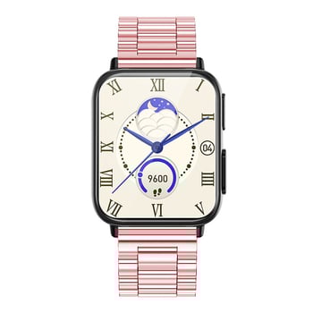 Viedpulkstenis ar ķermeņa temperatūras mērījumu, skābekļa līmeņa detektoru asinīs un miega uzraudzību; silikona siksna; magnētiskā uzlāde