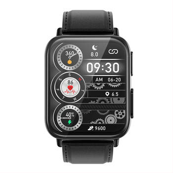 Viedpulkstenis ar ķermeņa temperatūras mērījumu, skābekļa līmeņa detektoru asinīs un miega uzraudzību; silikona siksna; magnētiskā uzlāde