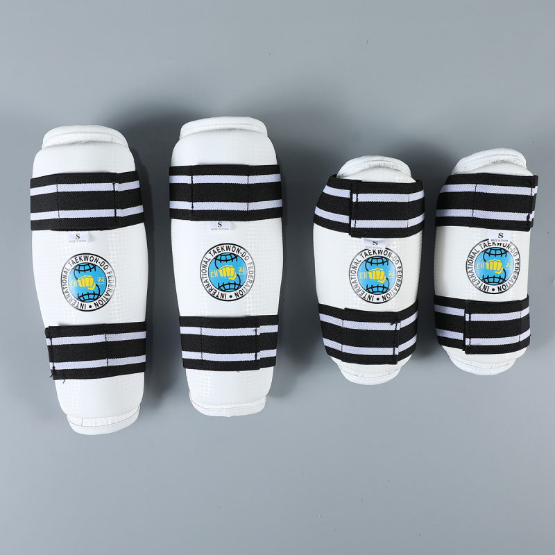 Таекуондо протектори за крак и ръка, сваляеми, удебелени и с висока еластичност, полиестерно тяло за ITF Таекуондо състезания и тренировки